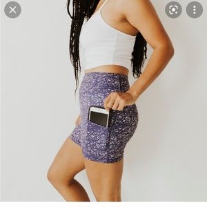 Senita Rio Purple Web Shorts XS High Waisted